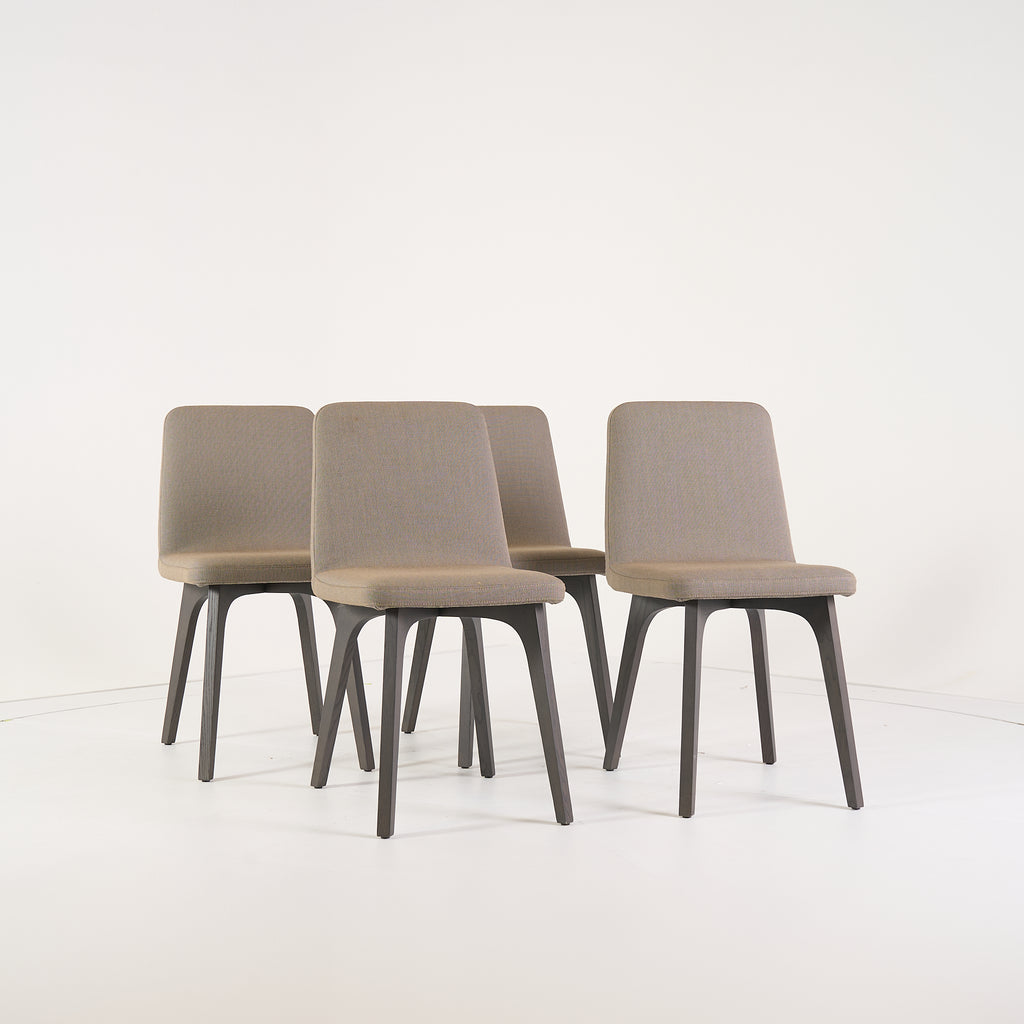 Vik Chair Dining Chair (Set of 4) by Ligne Roset in Steelcut Trio / Divina - Orage / Grege | Gently Used – Good | Shop Now | MO-LIR-10261231-1214-Hero Image-2