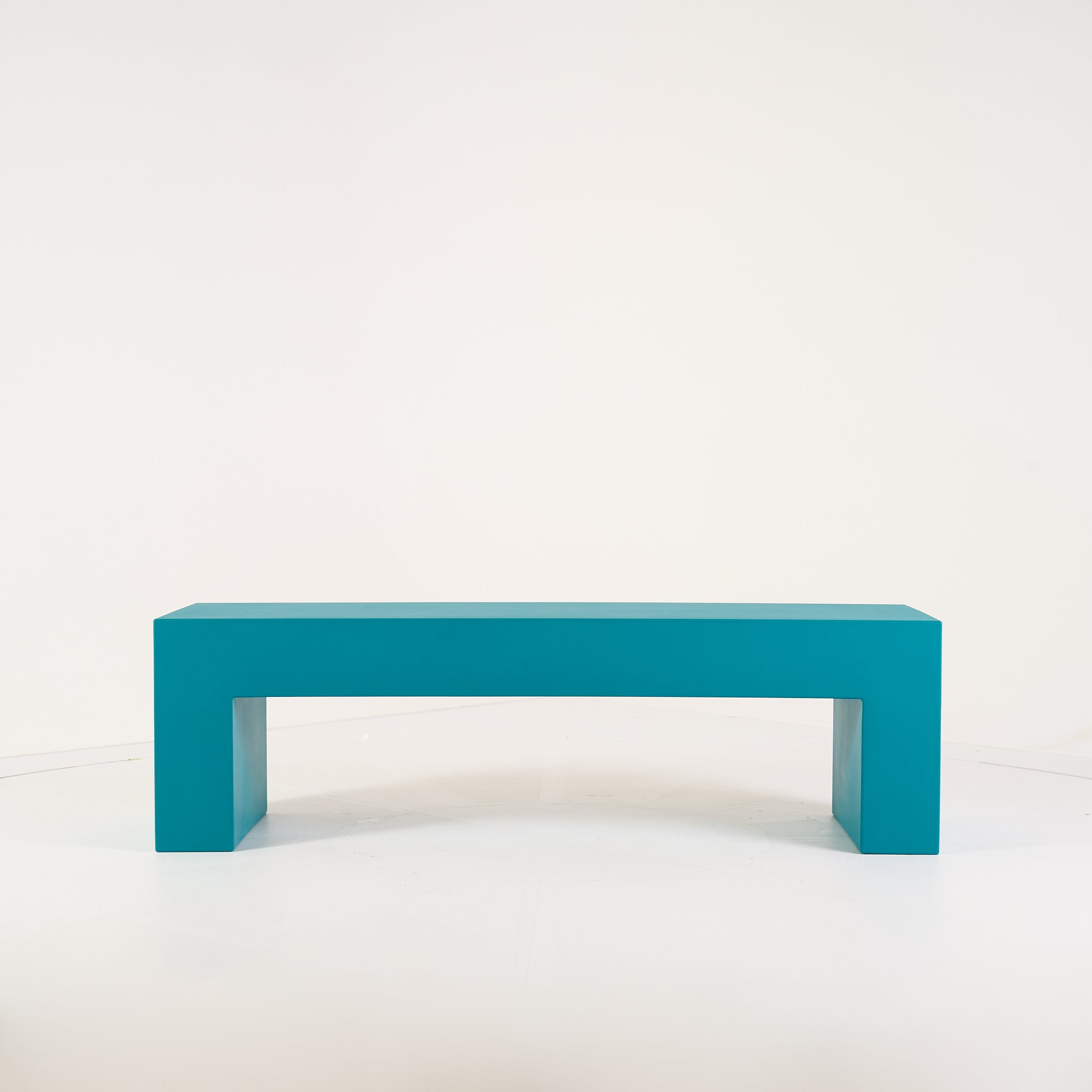 Vignelli Bench 60" by Heller in Medium / Turquoise | Floor Sample – Very Good | Shop Now | MO-HLR-1034_28-1362-Hero Image-1