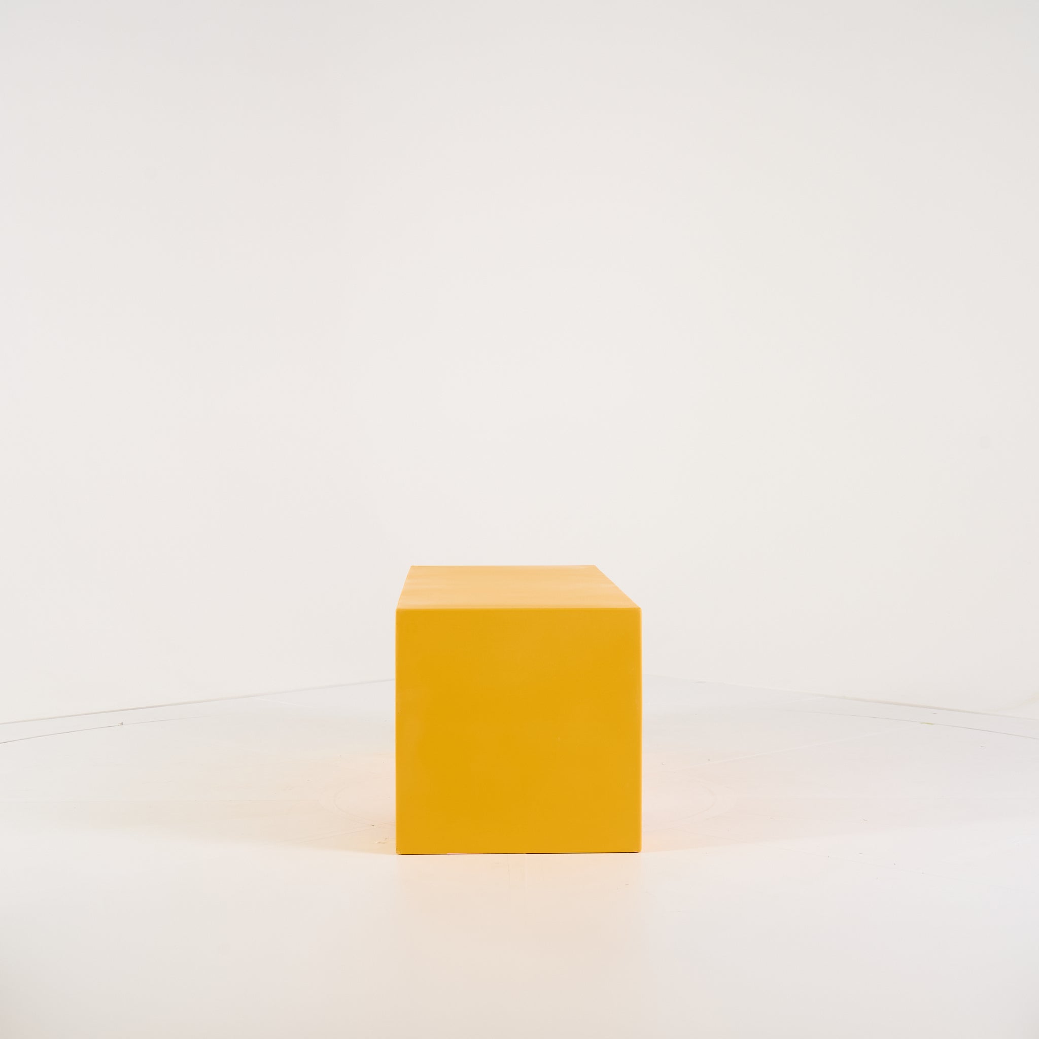 Vignelli Bench by Heller in Small / Yellow | Floor Sample – Very Good | Shop Now | MO-HLR-1035_08-1349-Hero Image-3