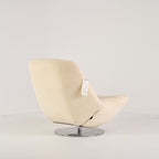 Manarola Swivelling Armchair by Ligne Roset in Alcantara Eggshell | Project Piece – As-Is | Shop Now | MO-LIR-14090200-1198-Hero Image-4
