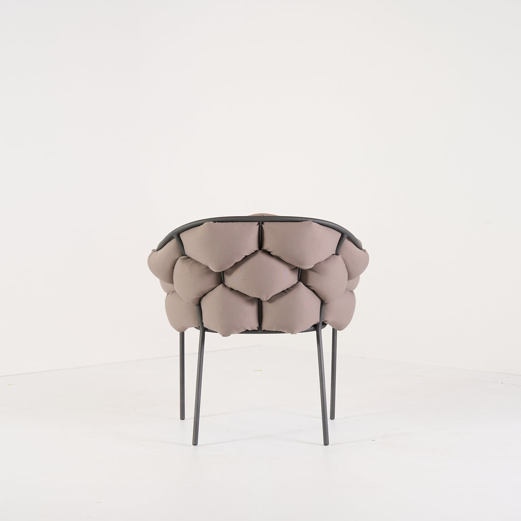 Serpentine Chair with Arms by Ligne Roset in Outdoor, Taupe Fabric | Gently Used – Good | Shop Now | MO-LIR-10262094-1166-Hero Image-1