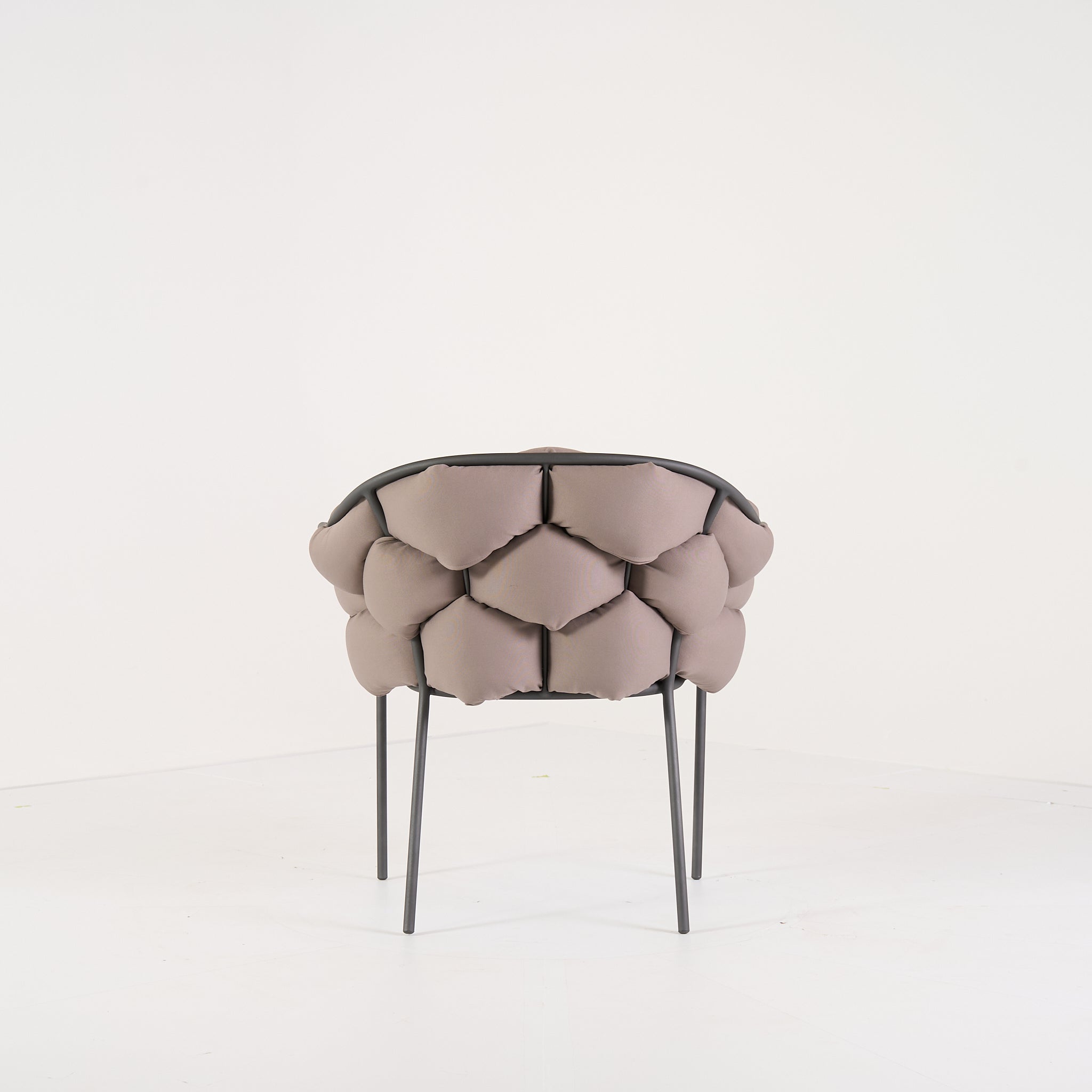 Serpentine Chair with Arms by Ligne Roset in Outdoor, Taupe Fabric | Gently Used – Good | Shop Now | MO-LIR-10262094-1166-Hero Image-1