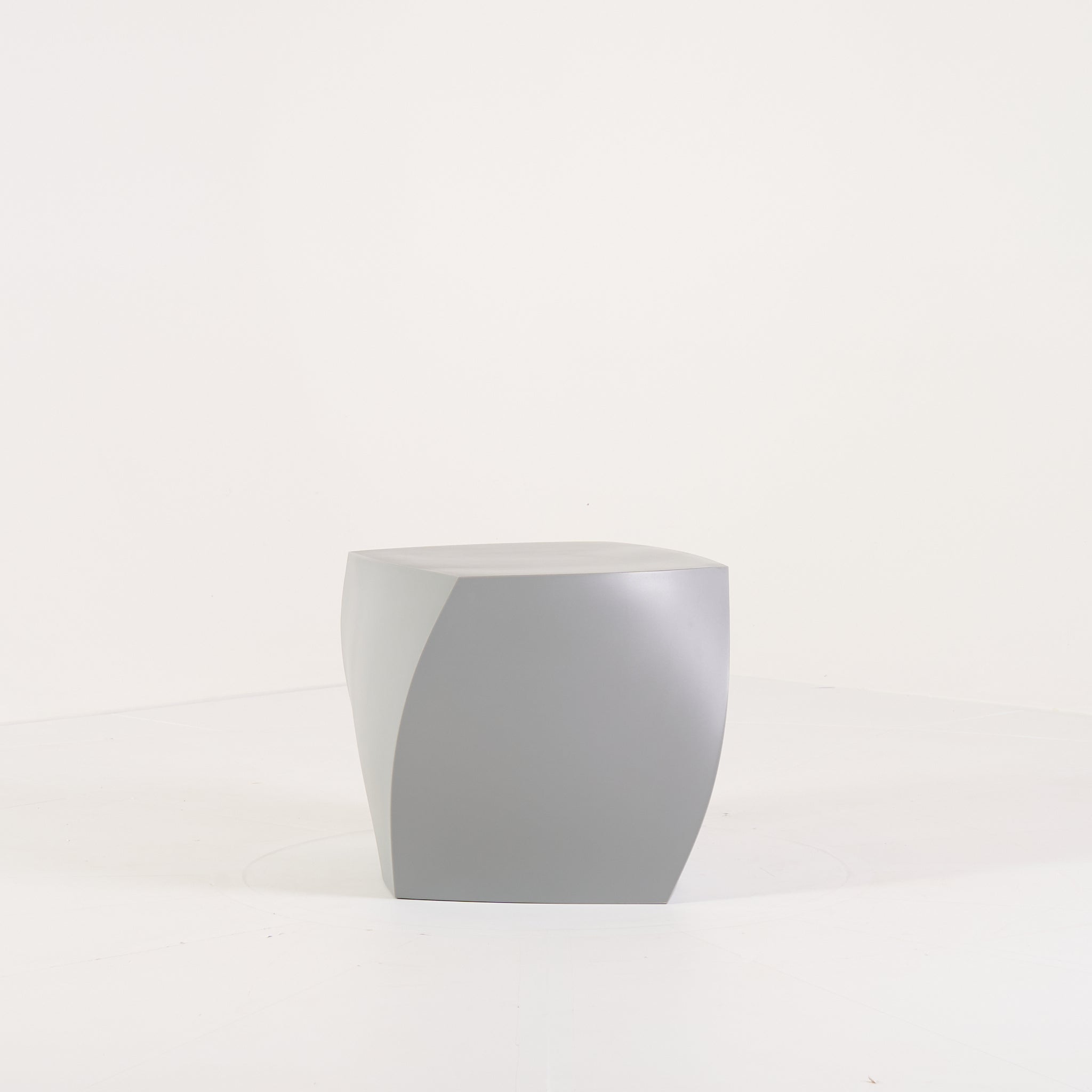 Gehry Left Twist Cube by Heller in Silver | Gently Used – Good | Shop Now | MO-HLR-1016_28-1390-Hero Image-6