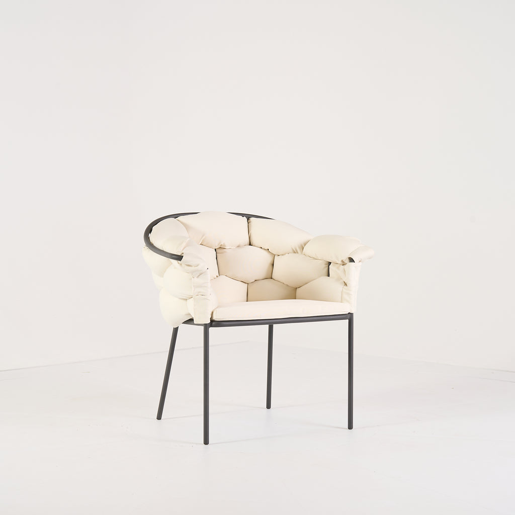 Serpentine Chair with Arms by Ligne Roset in Outdoor, Ecru Fabric | Gently Used – Good | Shop Now | MO-LIR-10262095-1168-Hero Image-4