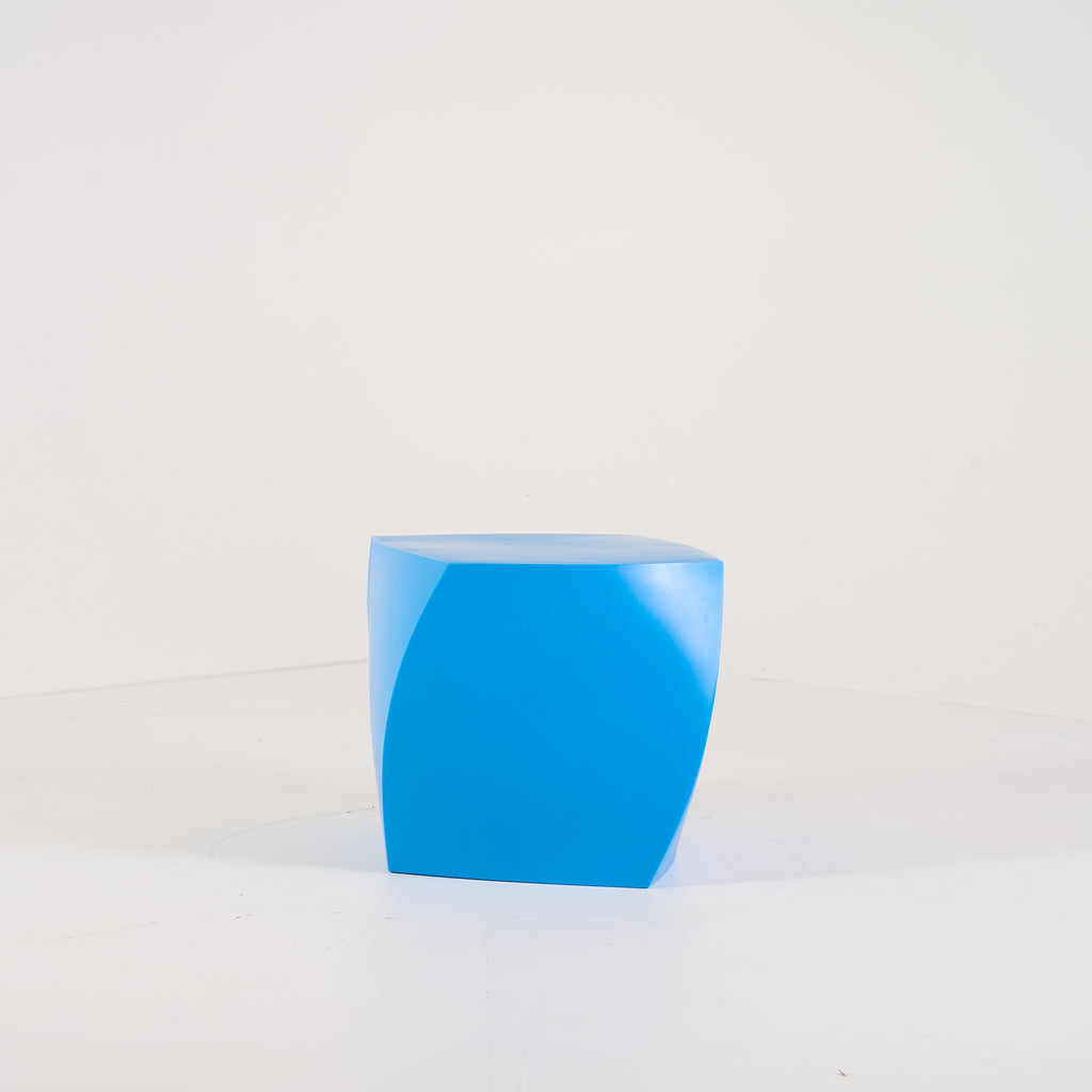 Gehry Left Twist Cube by Heller in Blue | Gently Used – Good | Shop Now | MO-HLR-1016_05-1395-Hero Image-3