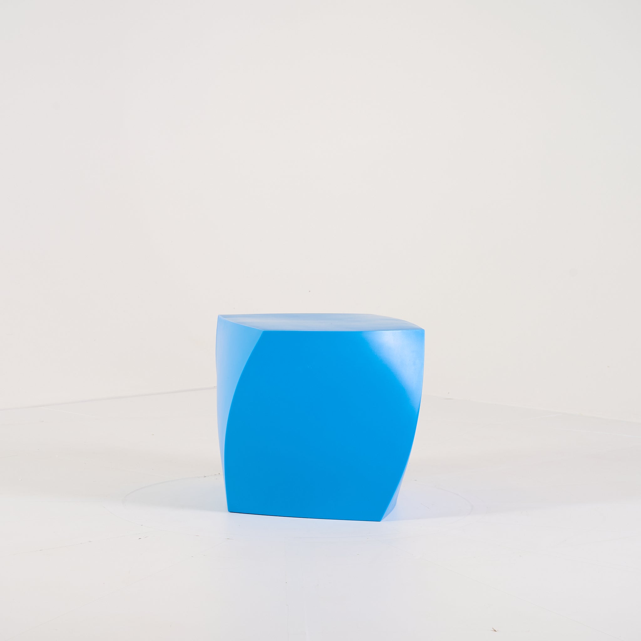 Gehry Left Twist Cube by Heller in Blue | Gently Used – Good | Shop Now | MO-HLR-1016_05-1395-Hero Image-3