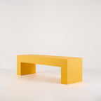 Vignelli Bench by Heller in Medium / Yellow | Floor Sample – Very Good | Shop Now | MO-HLR-1034_08-1361-Hero Image-4