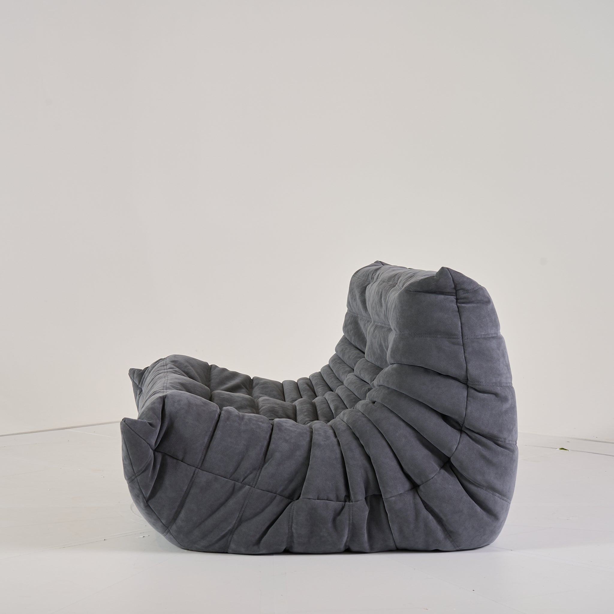 Togo Loveseat by Ligne Roset in Alcantara Chic | Floor Sample – Very Good | Shop Now | MO-LIR-15720004-1184-Hero Image-6