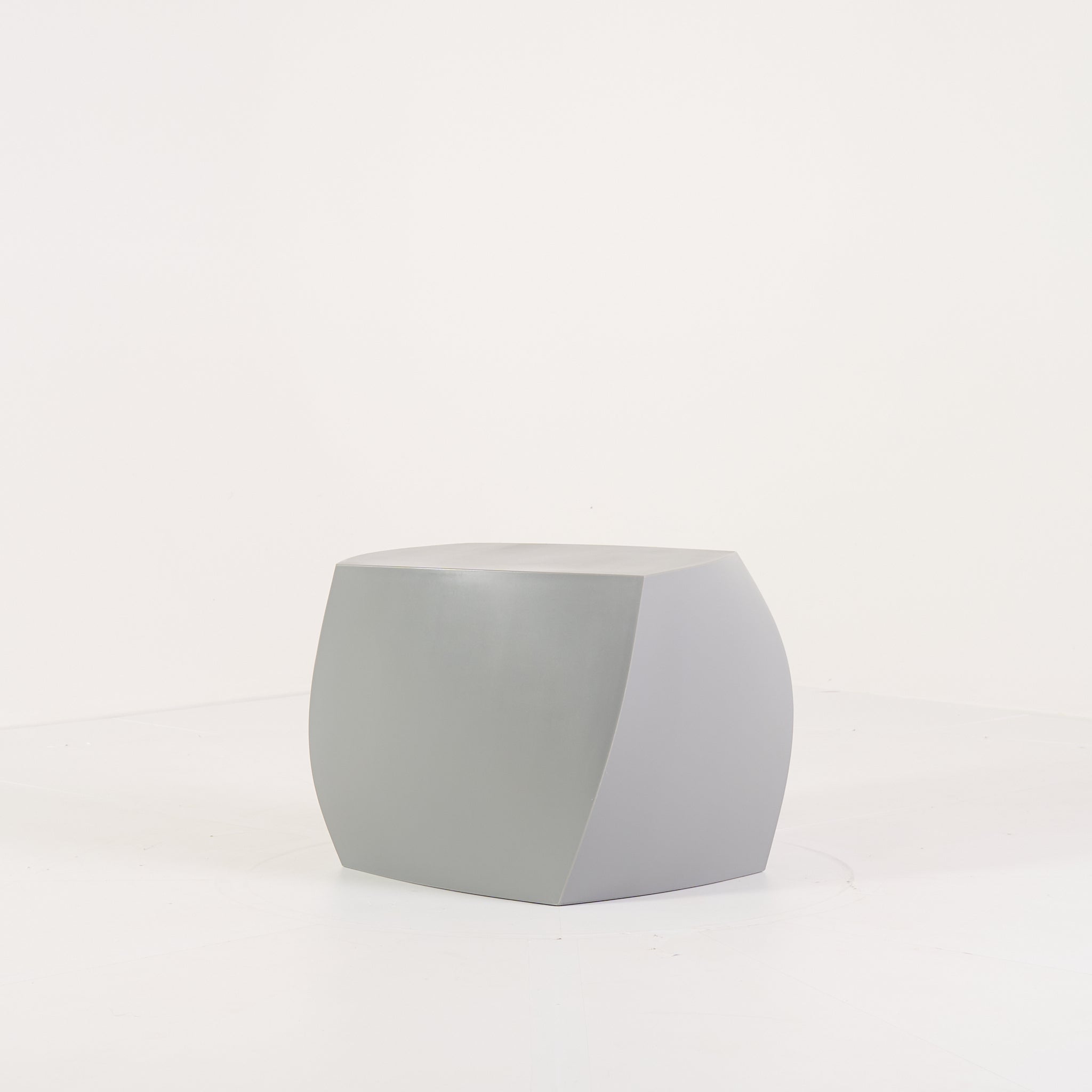 Gehry Left Twist Cube by Heller in Silver | Gently Used – Good | Shop Now | MO-HLR-1016_28-1390-Hero Image-3