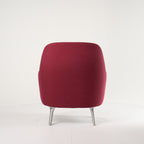 Fri Chair by Fritz Hansen in Floraistic Crisp - Hemp/Rose - Brushed Aluminum | Floor Sample – Very Good | Shop Now | MO-FHA-JH4-43-Hero Image-3
