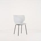 Hana Chair Un-Upholstered  by Moooi in Concrete Grey / Non-Stackable Black Legs | Project Piece – As-Is | Shop Now | MO-MOO-8718282380315-1444-Hero Image-2