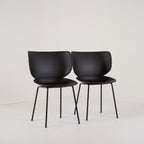 Hana Chairs Unupholstered Set of 2 by Moooi in Black/Black Non-Stacking | Gently Used – Good | Shop Now | MO-MOO-8718282380278-139-Hero Image-4
