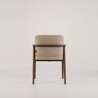 Zio Dining Chair by Moooi in Ronan, Gravel, Cinnamon | Open Box – Excellent | Shop Now | MO-MOO-8718282742571-143-Hero Image-7