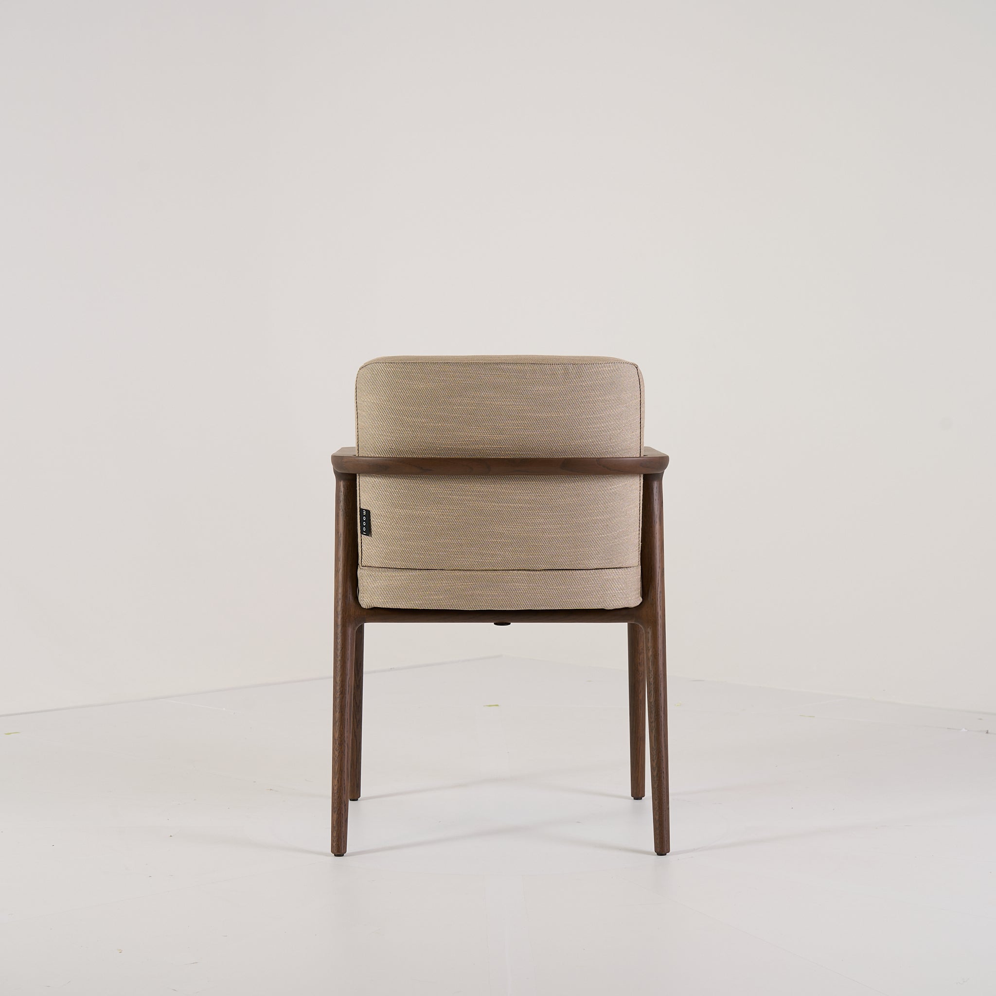 Zio Dining Chair by Moooi in Ronan, Gravel, Cinnamon | Open Box – Excellent | Shop Now | MO-MOO-8718282742571-143-Hero Image-7