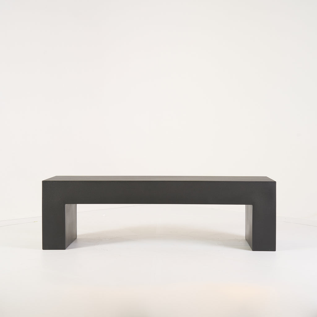 Vignelli Bench by Heller in Medium / Dark Grey | Floor Sample – Very Good | Shop Now | MO-HLR-1034_12-1358-Hero Image-2