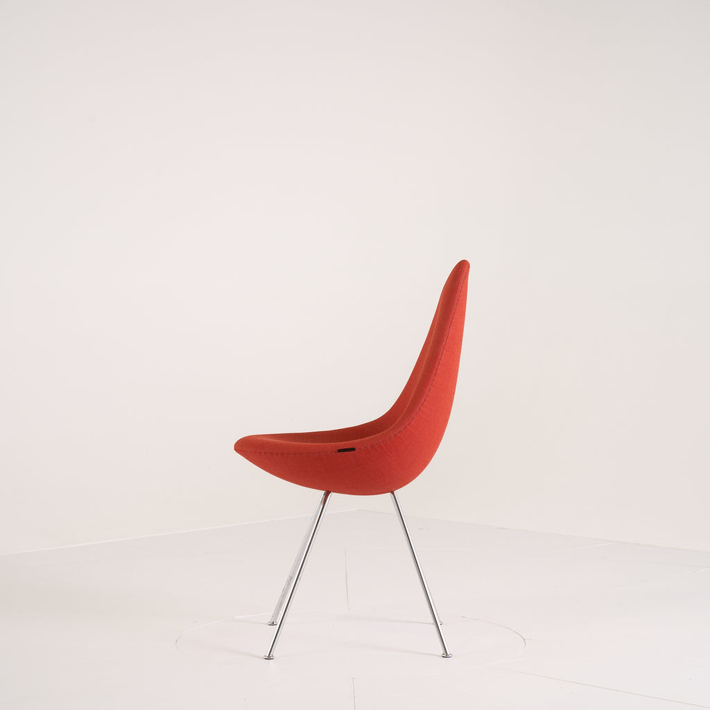 Drop Chair by Fritz Hansen in Tonica 531  / Chrome | Floor Sample – Very Good | Shop Now | MO-FHA-3110-26-Hero Image-6