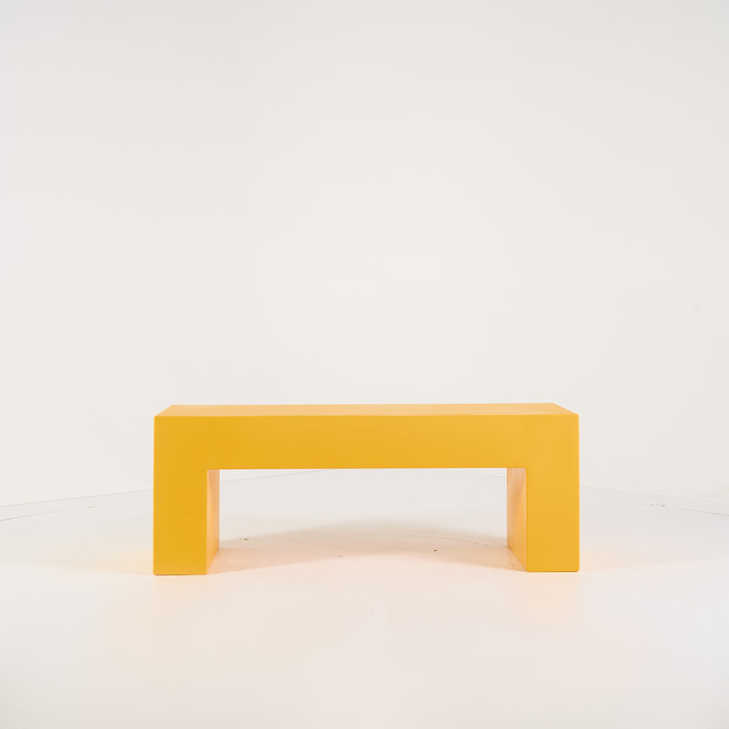Vignelli Bench by Heller in Small / Yellow | Floor Sample – Very Good | Shop Now | MO-HLR-1035_08-1349-Hero Image-5