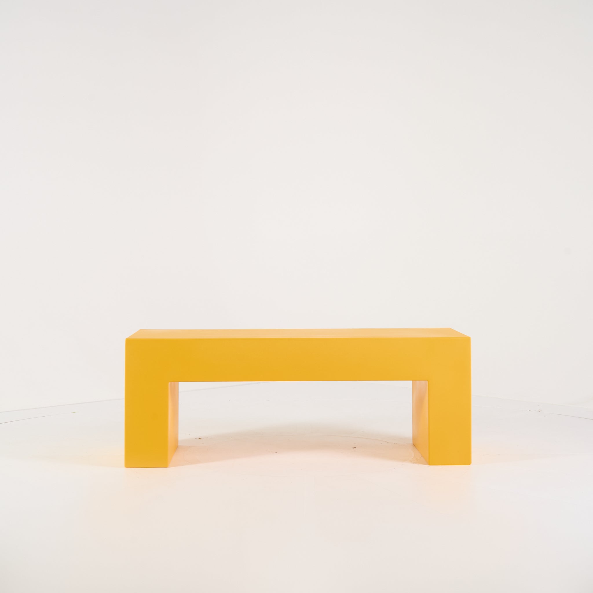 Vignelli Bench by Heller in Small / Yellow | Floor Sample – Very Good | Shop Now | MO-HLR-1035_08-1349-Hero Image-5