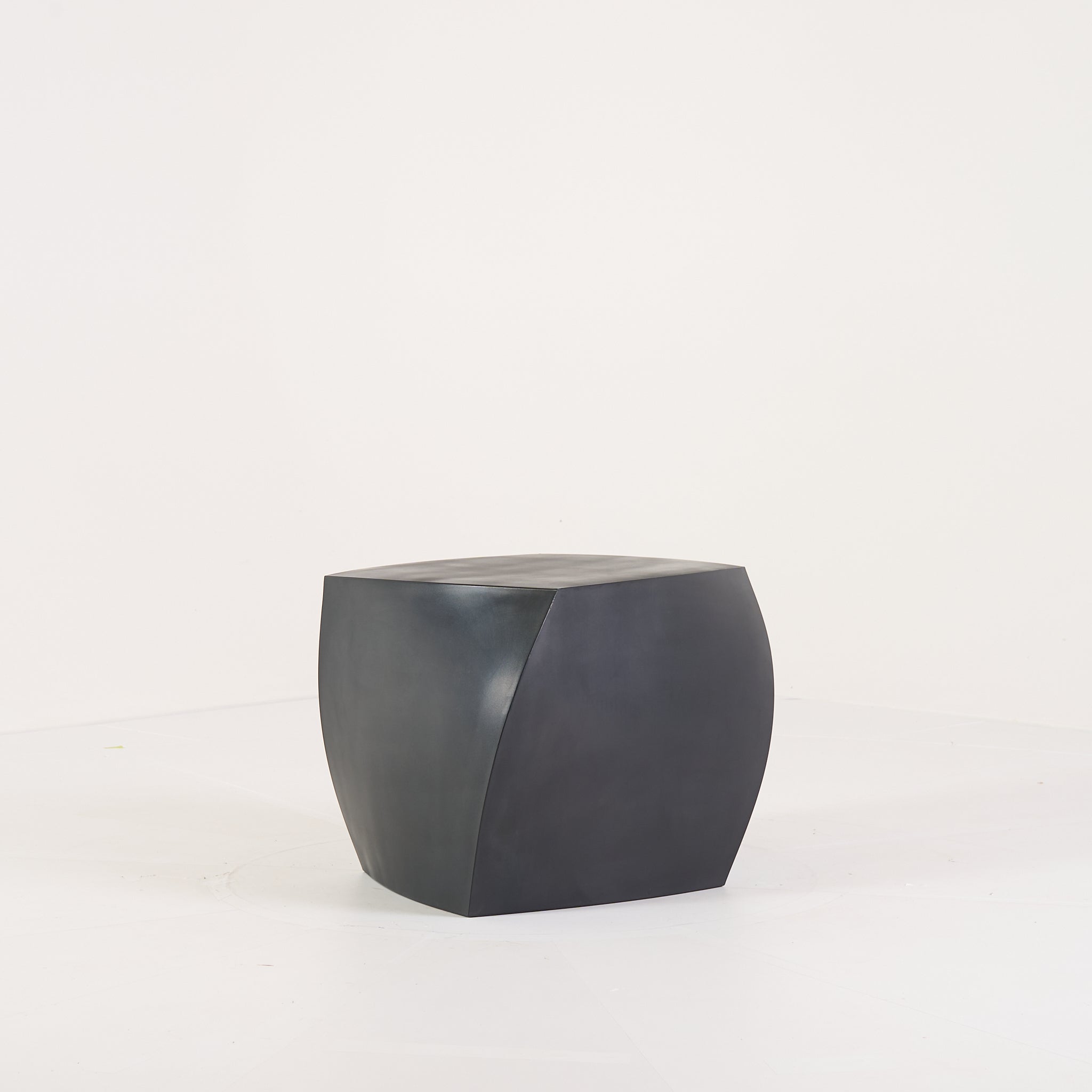 Gehry Left Twist Cube by Heller in Black | Well Loved – Fair | Shop Now | MO-HLR-1016_06-1403-Hero Image-1