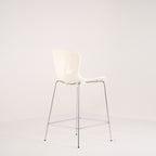 Nap Counter Stool by Fritz Hansen in Milk White / Chrome | Gently Used – Good | Shop Now | MO-FHA-KS58-75-Hero Image-6