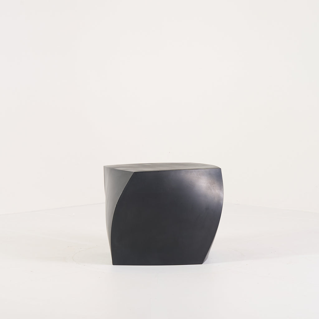 Gehry Left Twist Cube by Heller in Black | Well Loved – Fair | Shop Now | MO-HLR-1016_06-1403-Hero Image-2