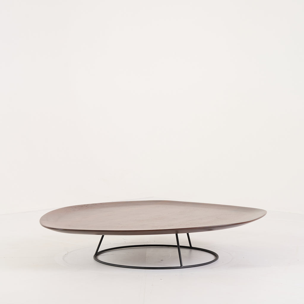 Pebble Low Table Large by Ligne Roset in Concave Top, Solid Wood | Floor Sample – Very Good | Shop Now | MO-LIR-19960050-1160-Hero Image-7