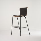 Vico Duo Barstool by Fritz Hansen in Front Upholstered, Walnut / Canvas 174 / Black | Gently Used – Good | Shop Now | MO-FHA-VM118-80-Hero Image-4