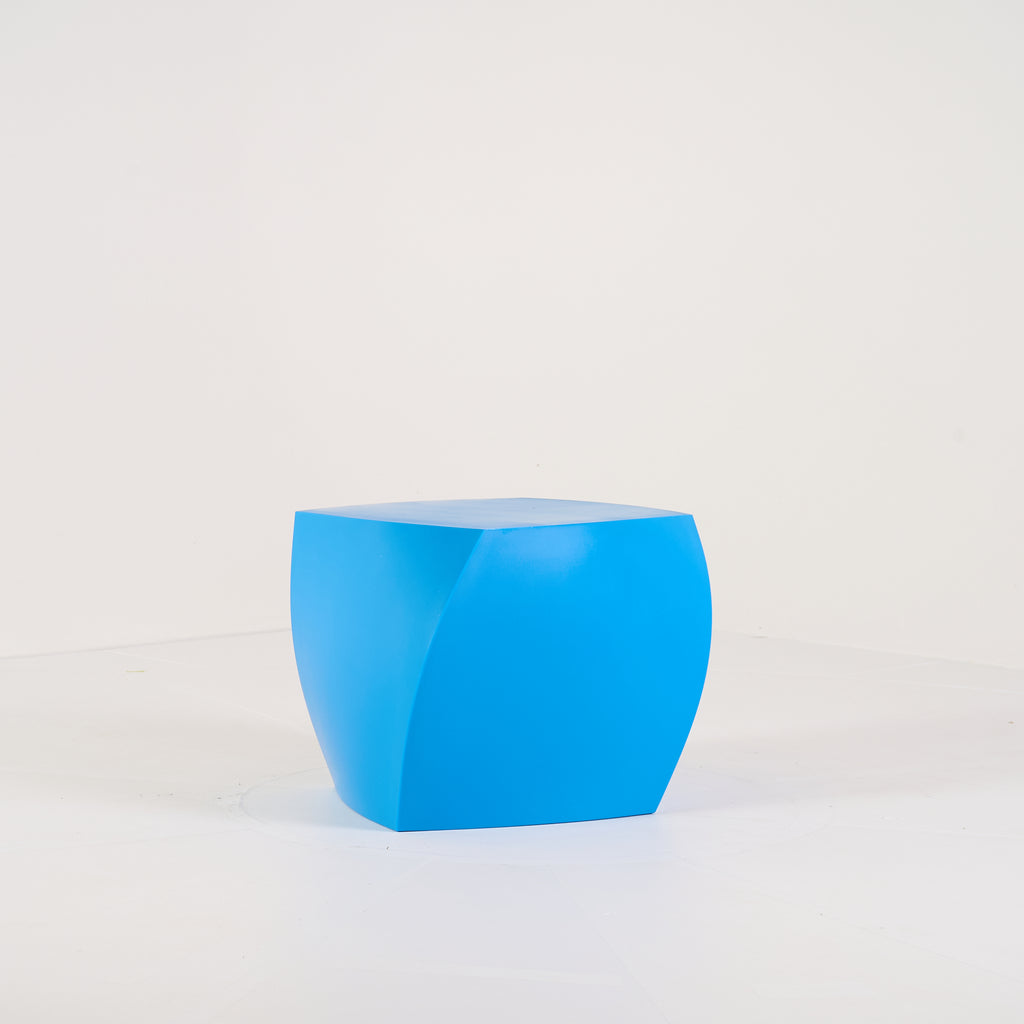 Gehry Left Twist Cube by Heller in Blue | Gently Used – Good | Shop Now | MO-HLR-1016_05-1395-Hero Image-6