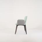 Vik Carver Chair with Arms (Set of 2) by Ligne Roset in Divina Aigue / Steelcut Trio Marine | Floor Sample – Very Good | Shop Now | MO-LIR-10261241-1203-Hero Image-6