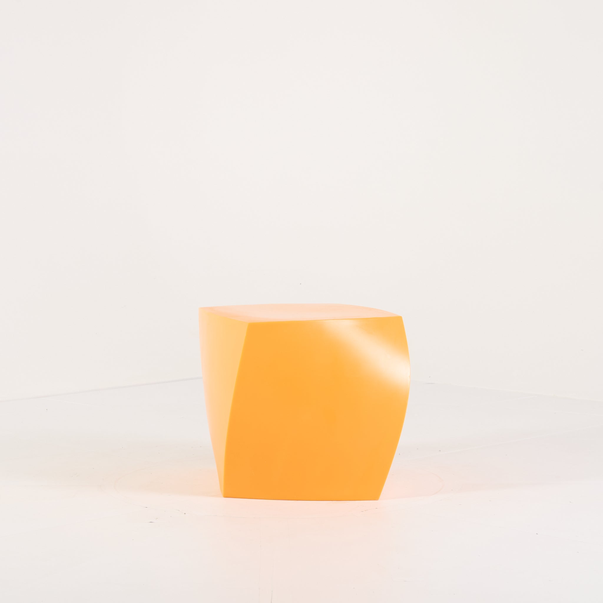Gehry Left Twist Cube by Heller in Yellow | Well Loved – Fair | Shop Now | MO-HLR-1016_03-1399-Hero Image-5
