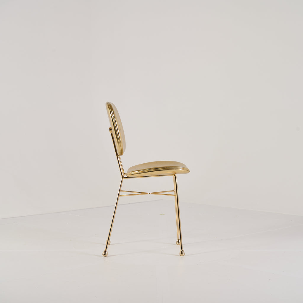 The Golden Chair by Moooi in Gold / Plated with Real Gold | Well Loved – Fair | Shop Now | MO-MOO-8718282340142-149-Hero Image-3