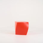 Gehry Left Twist Cube by Heller in Red | Gently Used – Good | Shop Now | MO-HLR-1016_02-1391-Hero Image-1