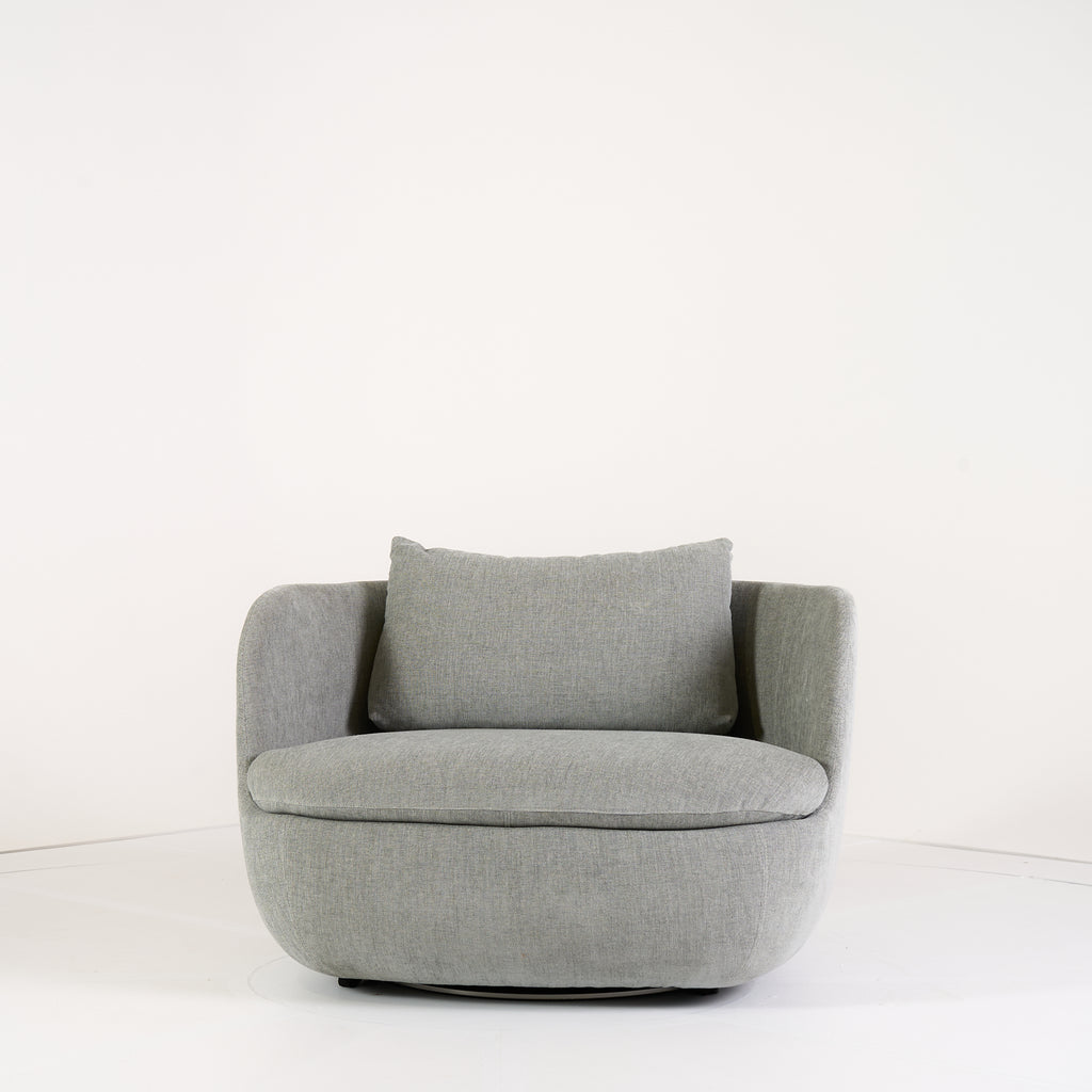 Bart Armchair Swivel by Moooi in Perla Fabric | Open Box – Excellent | Shop Now | MO-MOO-8718282747071-183-Hero Image-1