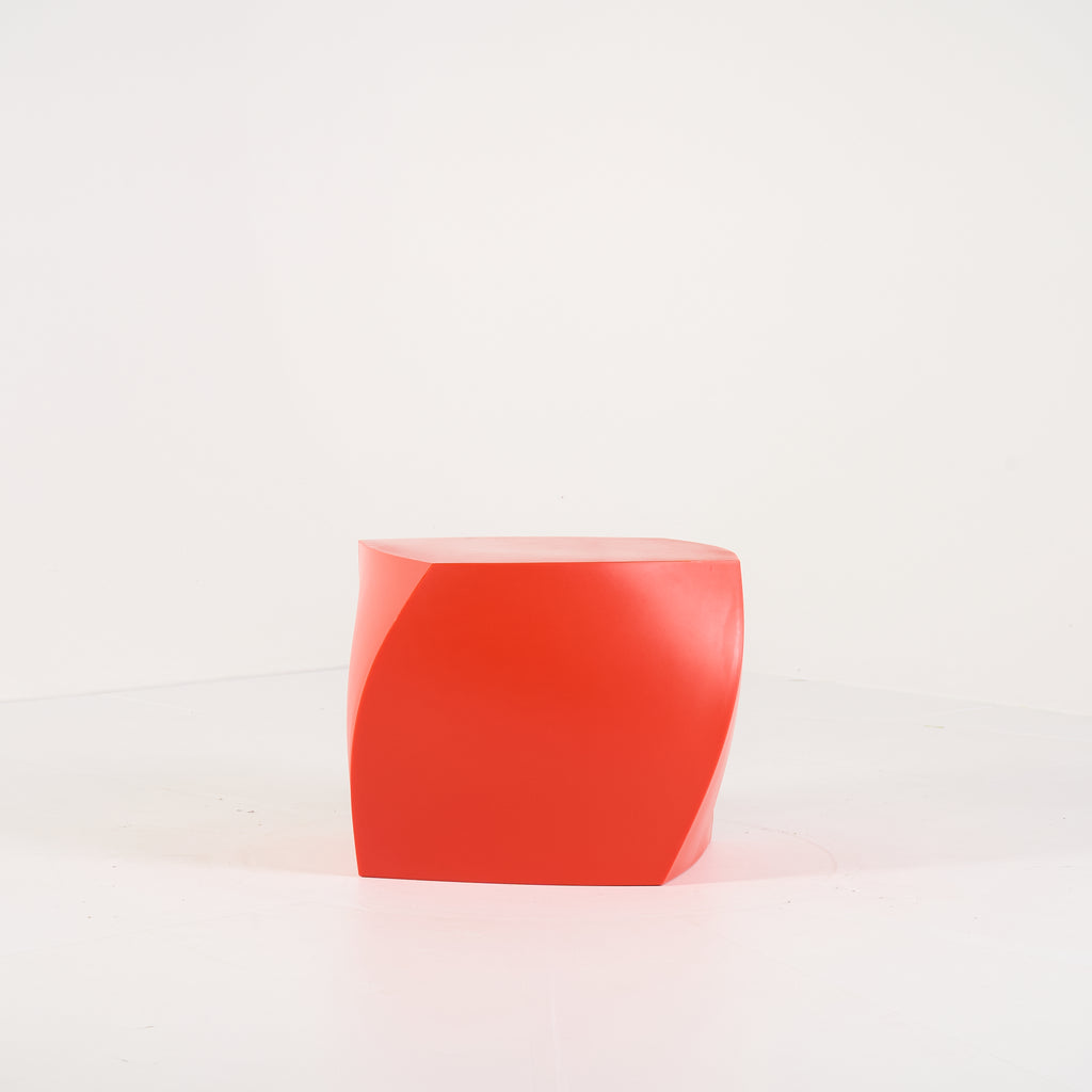 Gehry Left Twist Cube by Heller in Red | Gently Used – Good | Shop Now | MO-HLR-1016_02-1391-Hero Image-3