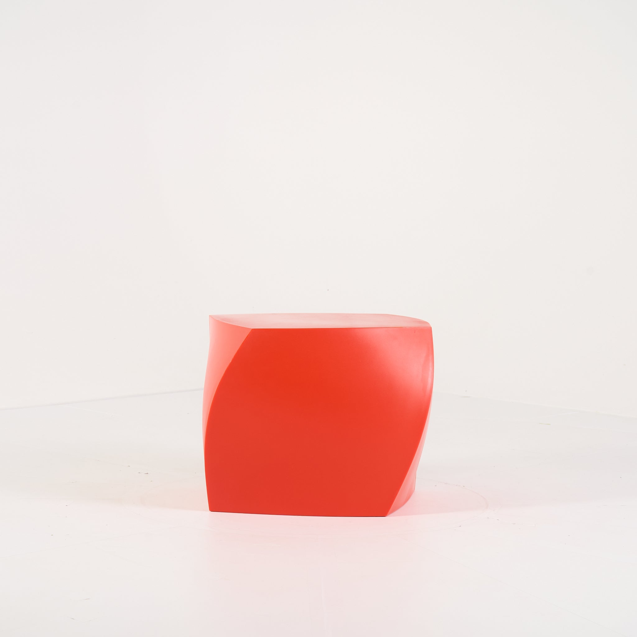 Gehry Left Twist Cube by Heller in Red | Gently Used – Good | Shop Now | MO-HLR-1016_02-1391-Hero Image-3