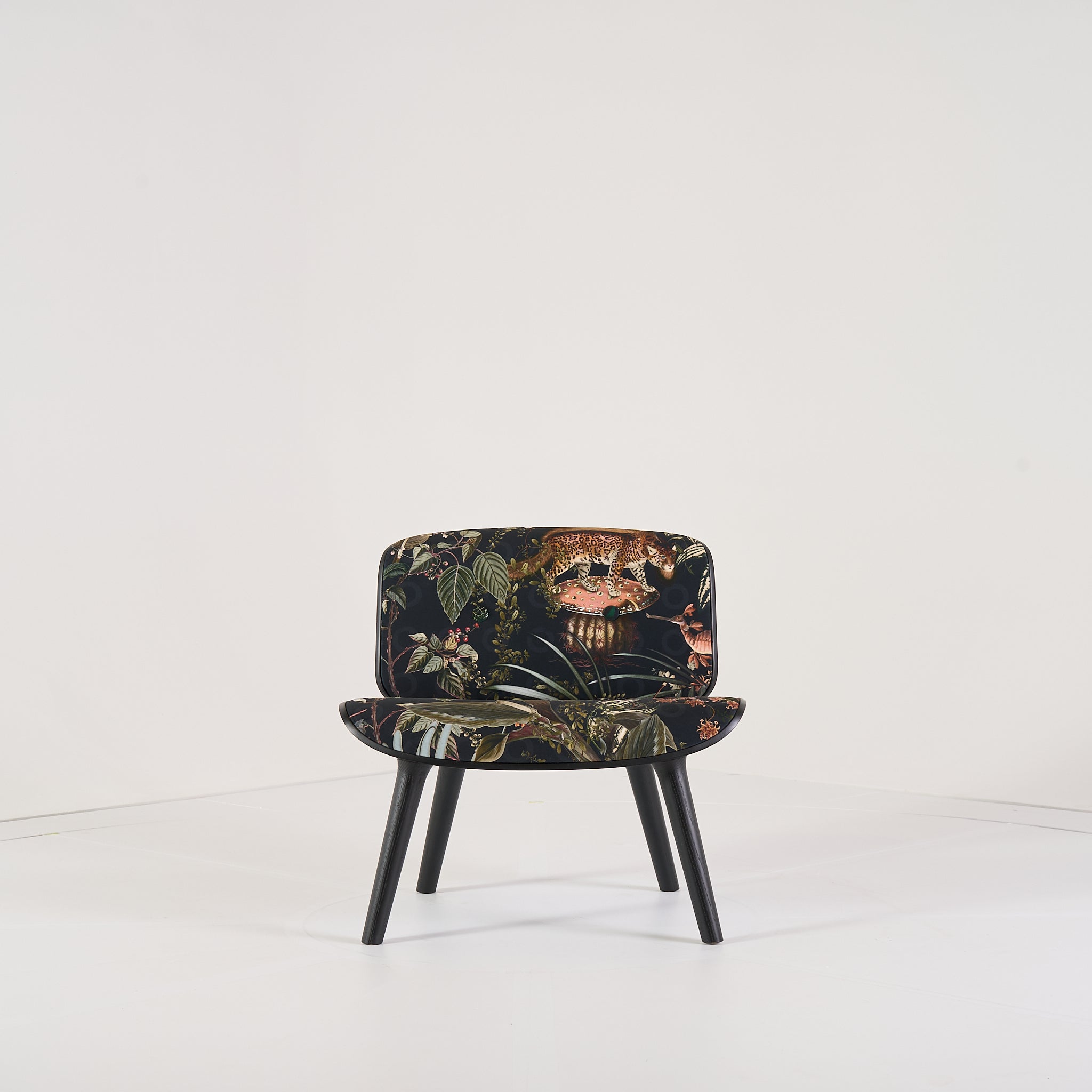 Nut Lounge by Moooi in Menagerie of Extinct Animals Velvet Raven, Black | Well Loved – Fair | Shop Now | MO-MOO-8718282746067-158-Hero Image-5