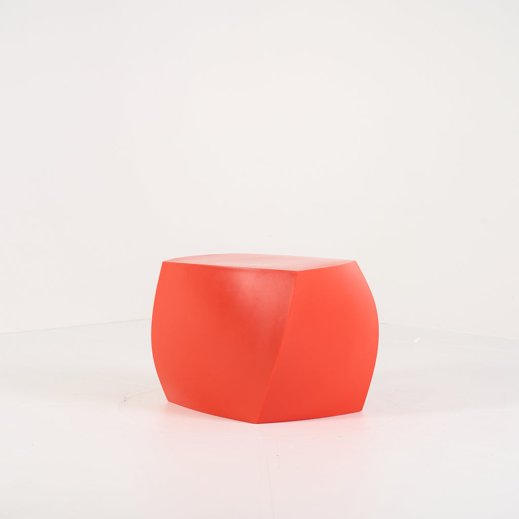 Gehry Left Twist Cube by Heller in Red | Gently Used – Good | Shop Now | MO-HLR-1016_02-1391-Hero Image-7