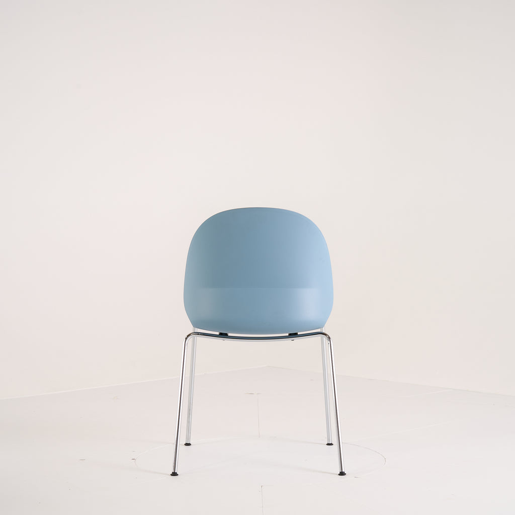 Recycle Chair by Fritz Hansen in Light Blue / Chrome | Well Loved – Fair | Shop Now | MO-FHA-N02_10_Chair-91-Hero Image-6
