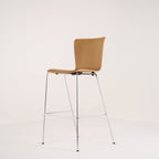 Vico Duo Barstool by Fritz Hansen in Oak / Chrome | Floor Sample – Very Good | Shop Now | MO-FHA-VM118-81-Hero Image-1