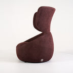 Hana Armchair Wingback by Moooi in Calligraphy Bird / Jacquard Plum | Gently Used – Good | Shop Now | MO-MOO-8718282751986-167-Hero Image-7