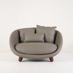 Love Sofa by Moooi in Spectrum Grey 30131, Cinnamon Legs | Floor Sample – Very Good | Shop Now | MO-MOO-8718282783796-175-Hero Image-7
