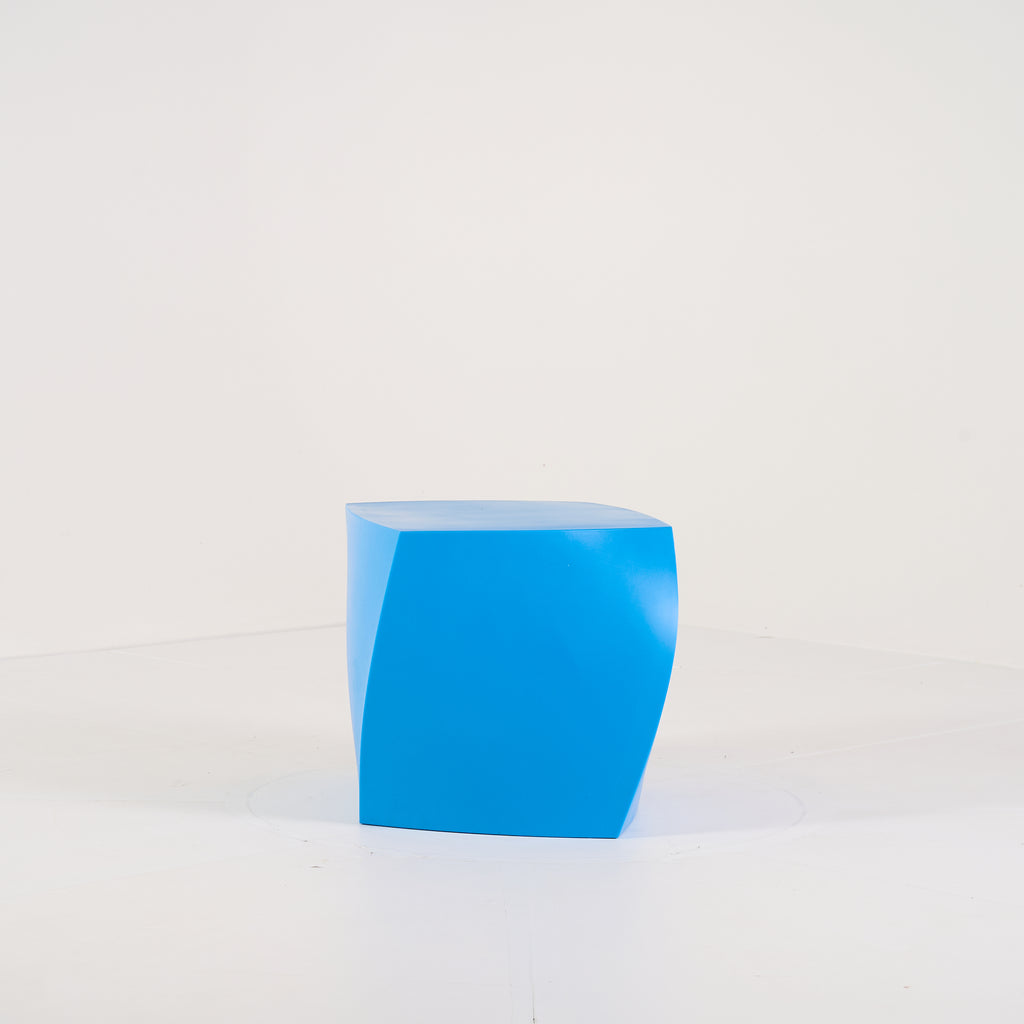 Gehry Left Twist Cube by Heller in Blue | Gently Used – Good | Shop Now | MO-HLR-1016_05-1395-Hero Image-4
