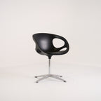 Rin by Fritz Hansen in Black Leather / Fixed Seat / 4-Star Stainless Base | Gently Used – Good | Shop Now | MO-FHA-HK10-70-Hero Image-7