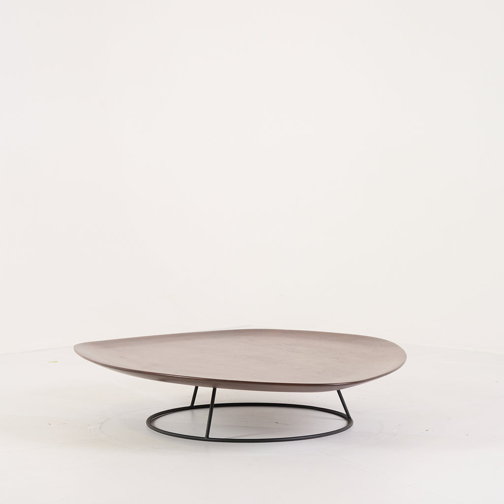 Pebble Low Table Large by Ligne Roset in Concave Top, Solid Wood | Floor Sample – Very Good | Shop Now | MO-LIR-19960050-1160-Hero Image-2