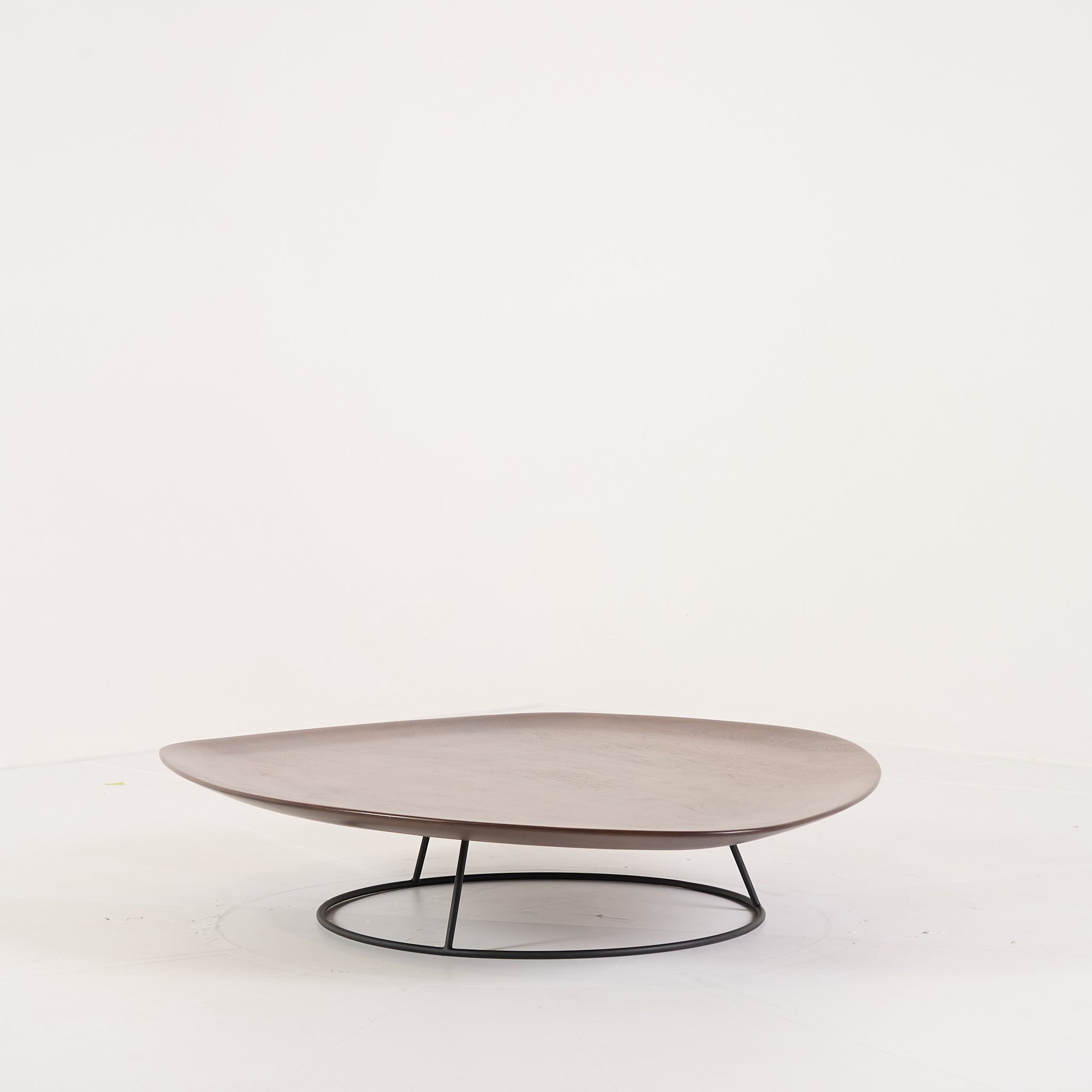 Pebble Low Table Large by Ligne Roset in Concave Top, Solid Wood | Floor Sample – Very Good | Shop Now | MO-LIR-19960050-1160-Hero Image-2