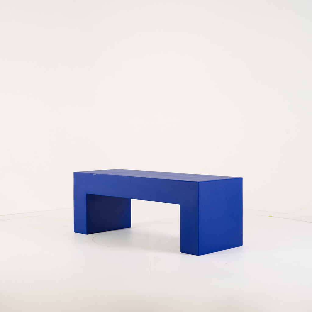 Vignelli Bench by Heller in Small / Blue | Gently Used – Good | Shop Now | MO-HLR-1035_10-1404-Hero Image-7