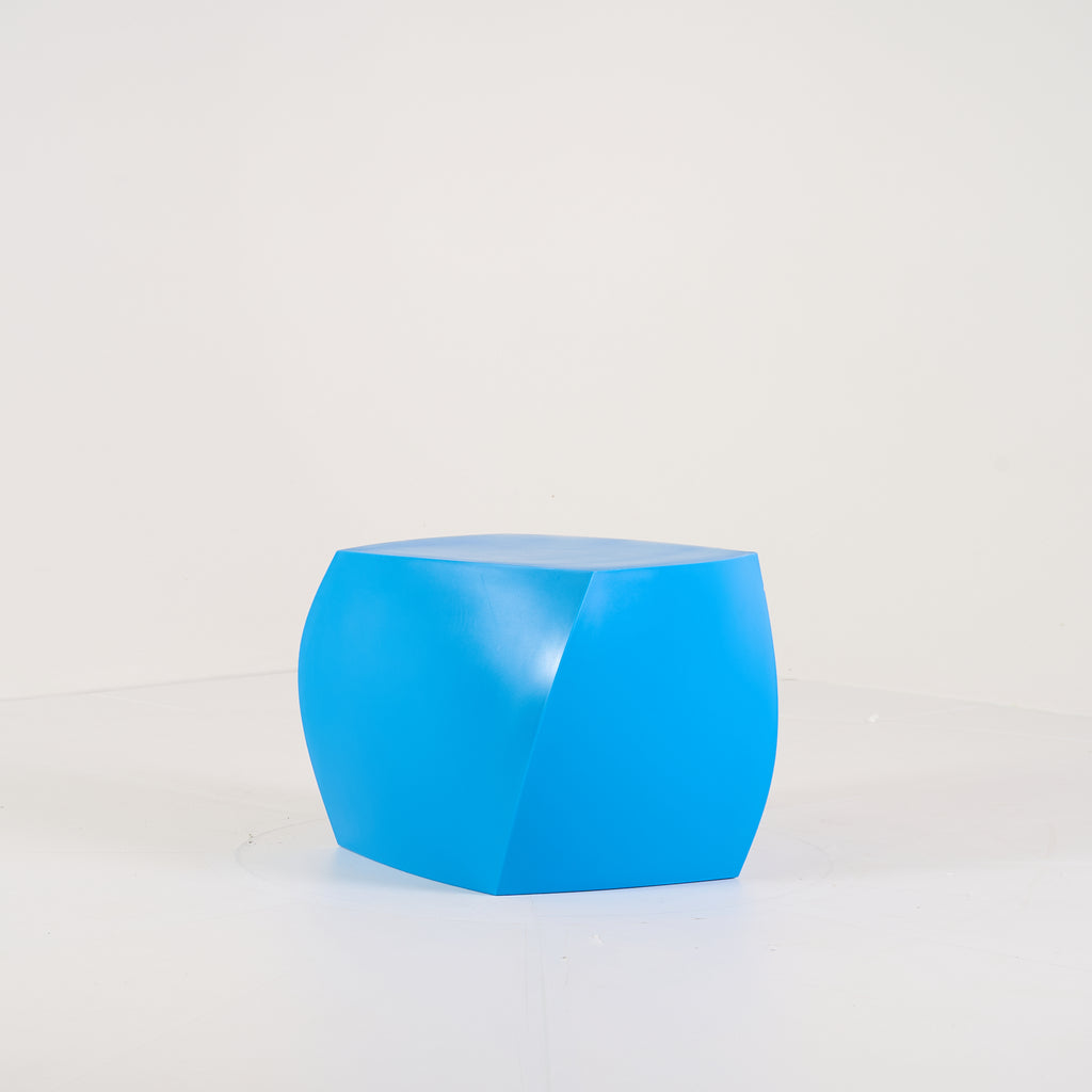Gehry Left Twist Cube by Heller in Blue | Well Loved – Fair | Shop Now | MO-HLR-1016_05-1397-Hero Image-5