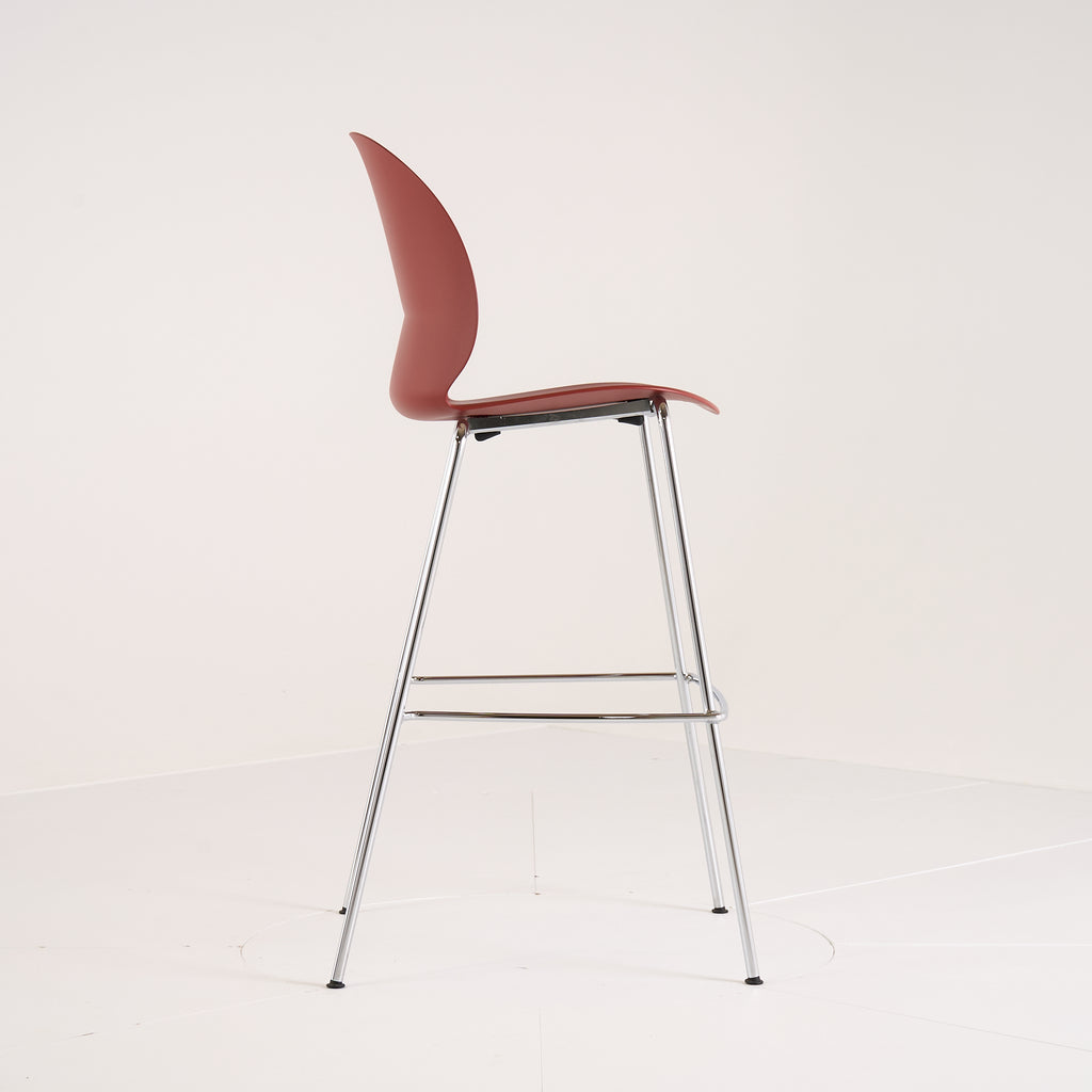 Recycle Barstool by Fritz Hansen in Dark Red / Chrome | Gently Used – Good | Shop Now | MO-FHA-N02_50-87-Hero Image-3