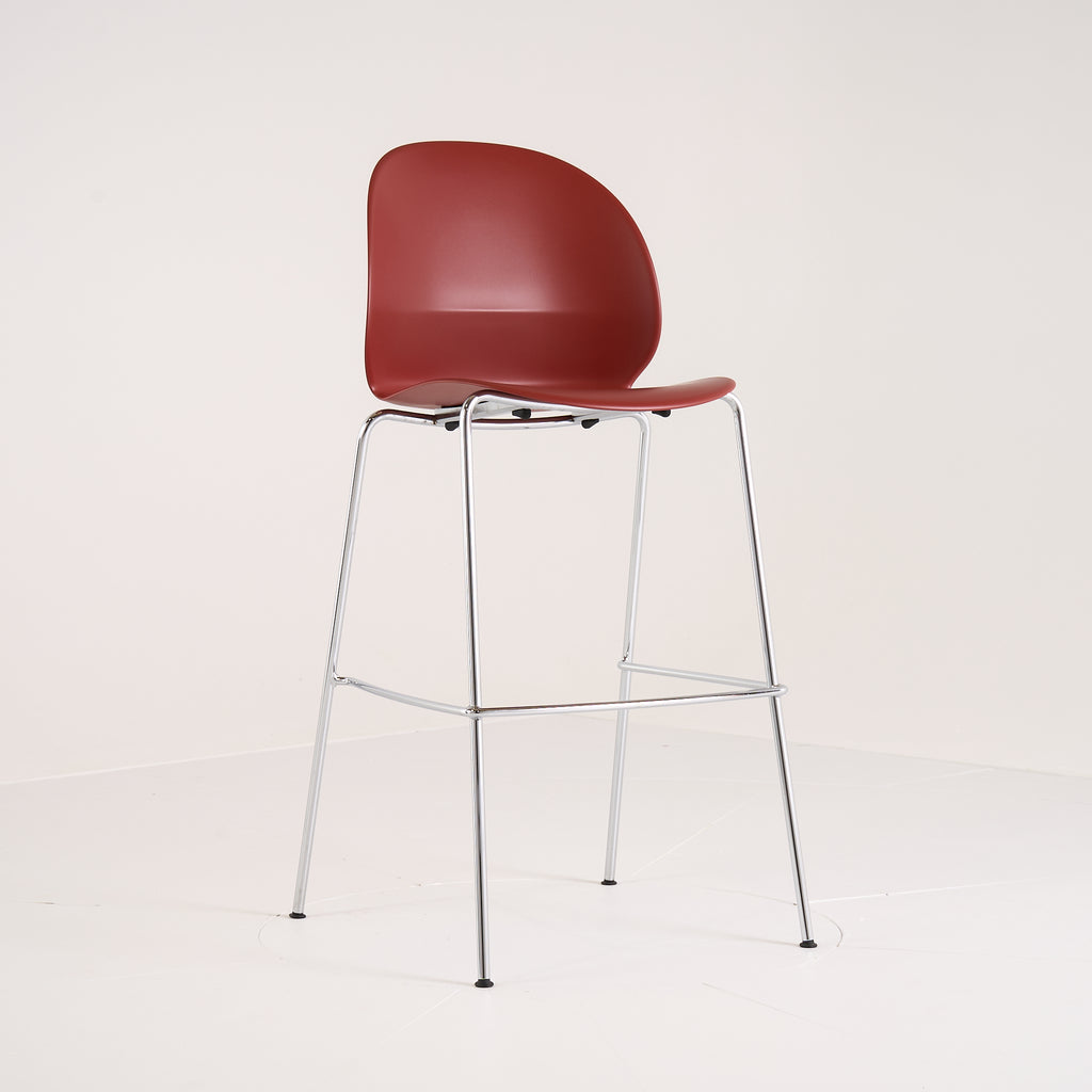 Recycle Barstool by Fritz Hansen in Dark Red / Chrome | Gently Used – Good | Shop Now | MO-FHA-N02_50-87-Hero Image-4