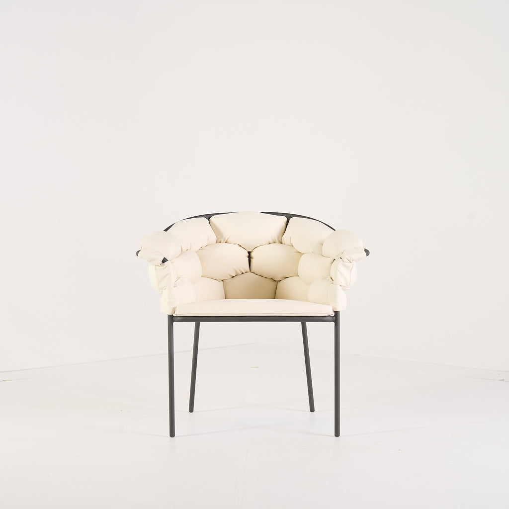 Serpentine Chair with Arms by Ligne Roset in Outdoor, Ecru Fabric | Gently Used – Good | Shop Now | MO-LIR-10262095-1167-Hero Image-1